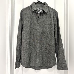 Grey Affliction black label Button down Men’s Small